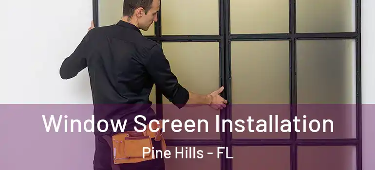  Window Screen Installation Pine Hills - FL